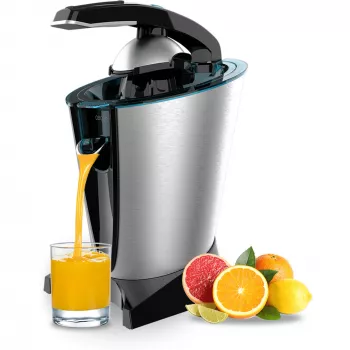 Cecotec Essential Vita Hyden 600 Steel Exprimidor eléctrico – acero inoxidable/negro, 600 W