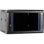Caja de servidor DSIT DS6604 4U para montaje en pared con puerta de cristal, 600x600x280 mm, negro