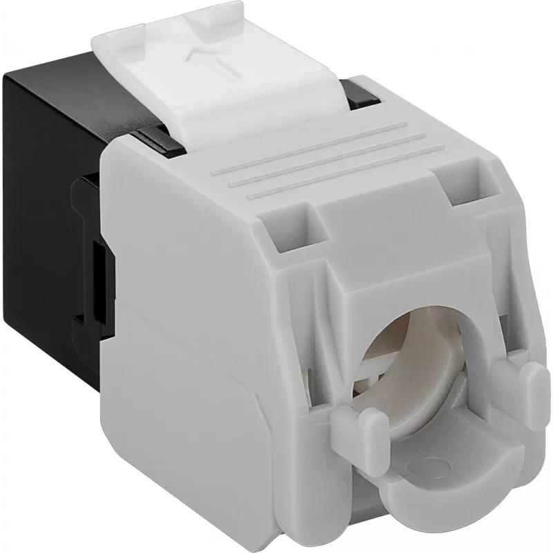 Conector de red keystone DS-IT CAT6a UTP - sin herramientas - negro (DS-KC-UTP6A-TL-1)