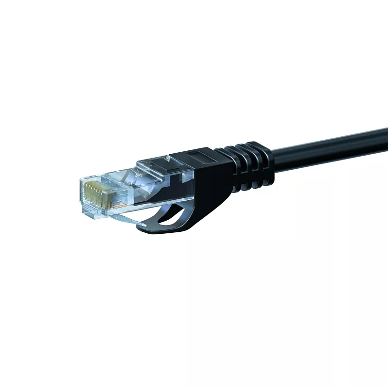 Cable de red DSIT DC-50-500 CAT5e U/UTP, 50 m, negro, 100 % cobre