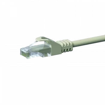 Cable de red patch DSIT CAT 5e U/UTP, 0,5 m, gris, CCA, RJ45