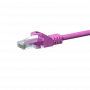 Cable de red patch DSIT CAT 5e U/UTP, 7,5 m, rosa, CCA, RJ45, 1 Gbps, 100 MHz