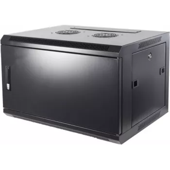 Armario de servidor DSIT 4U para montaje en pared con puerta metálica 600x450x280mm