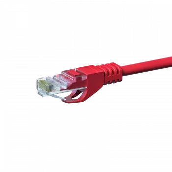 Cable de red DSIT CAT 5e U/UTP, 20 m, rojo, CCA, RJ45 a RJ45, Gigabit Ethernet