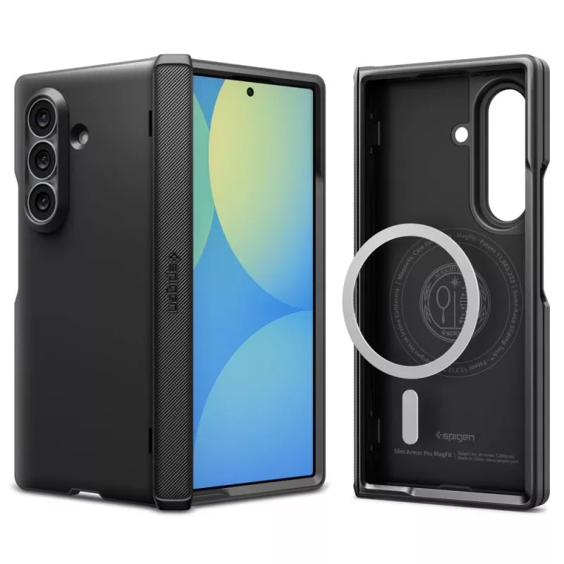 Spigen Slim Armor Pro MagSafe Funda para Samsung Galaxy Z Fold 8 Ultra Negro