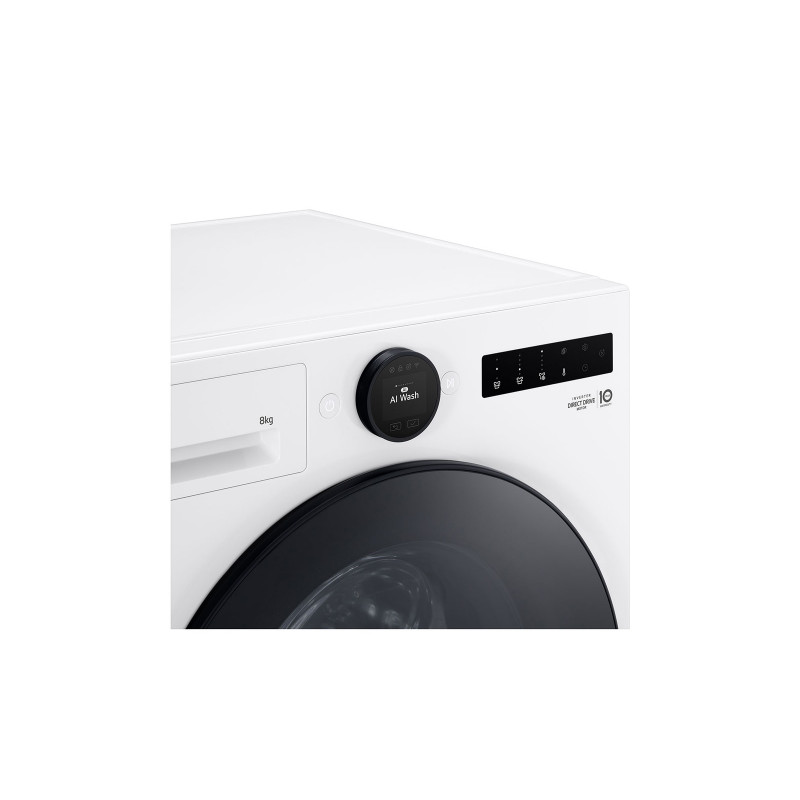LG F4WX808YC 8 kg 1400 rpm Lavadora con AI DD y Steam+ - Blanco