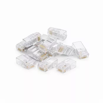 DSIT CAT5e UTP Conector macho RJ45 para cables flexibles y sólidos, pack de 10