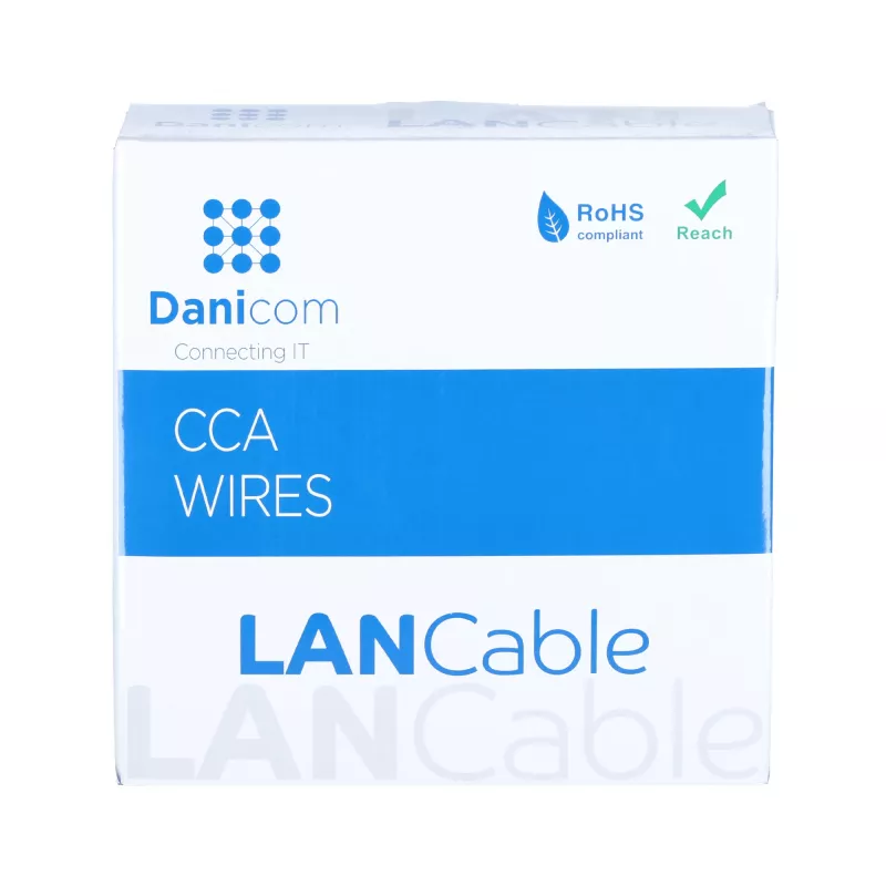 DSIT CAT5e Cable de red exterior U/UTP AWG 26/1 Flexible 100m Negro
