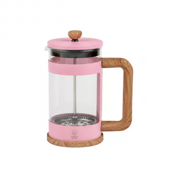 Leopold Vienna Franca Cafetera y tetera French Press, Rosa, 600 ml