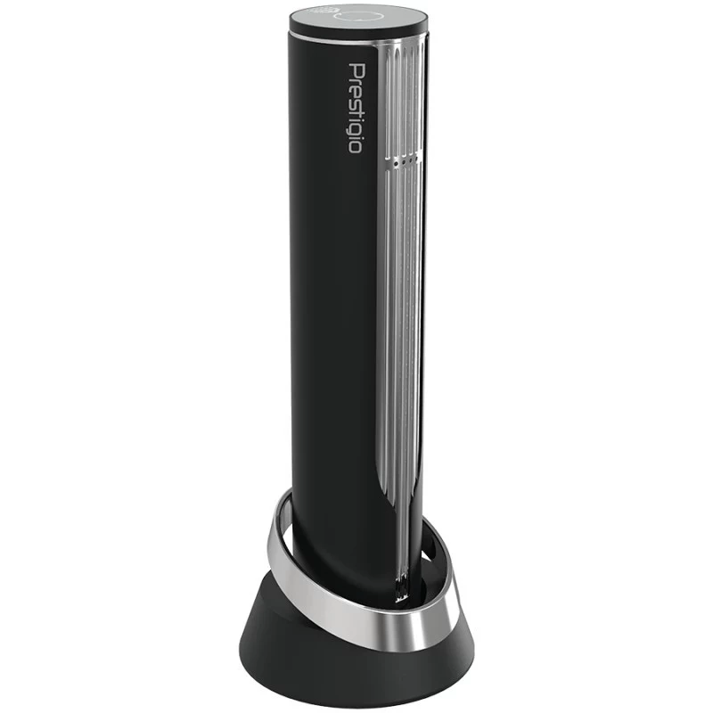 Prestigio Maggiore abridor de vino automático, negro/plateado (PWO104SL)
