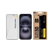 Tactical Glass Shield Privacy Protector de pantalla 5D para iPhone 15 / 16, Negro