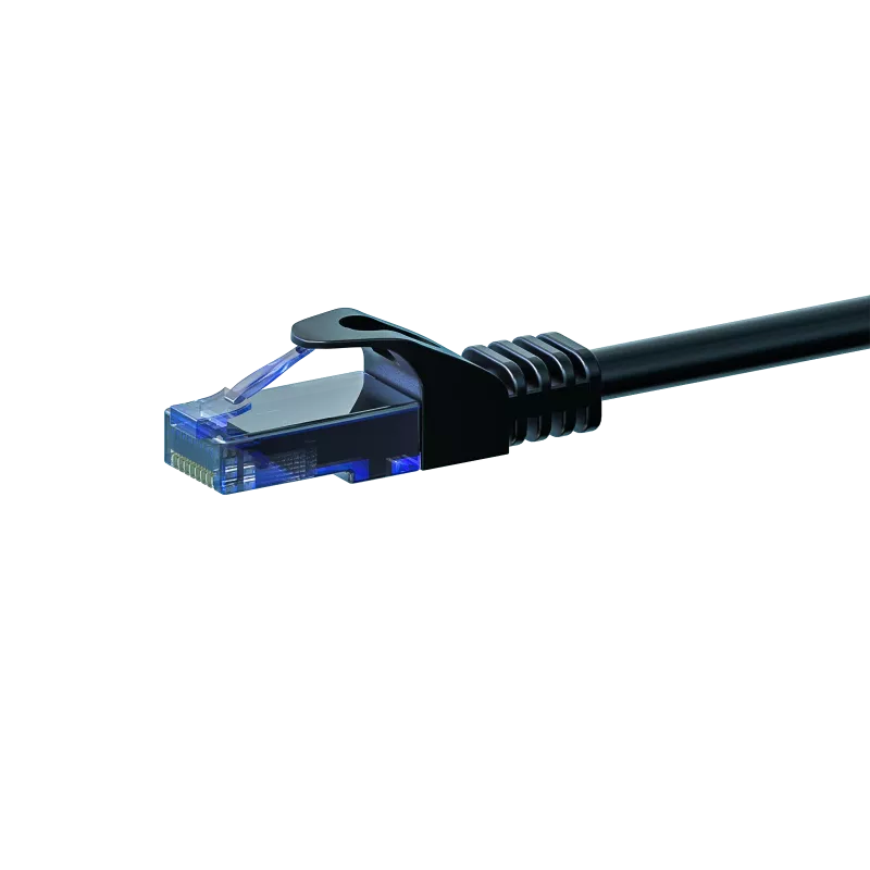 DSIT CAT6a Cable de red 100% cobre - U/UTP - 7,5 m - Negro
