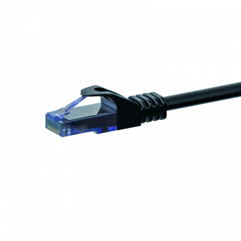 DSIT Cable de red patch CAT6a U/UTP, 100% cobre, 0,15 m, negro