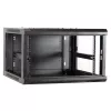 DSIT Armario de servidores de pared 6U con puerta metálica 600x600x367 mm