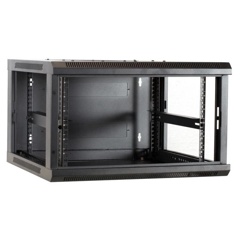 DSIT Armario de servidores de pared 6U con puerta metálica 600x600x367 mm