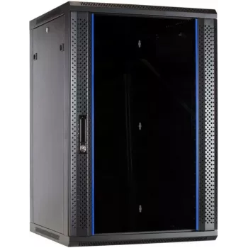 DSIT Armario de servidores de pared 22U con puerta de cristal 600x600x1100mm (DS6622-WAND)