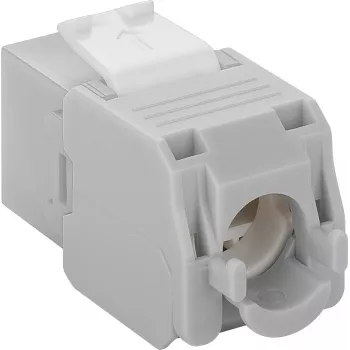 DS-IT Toma de red Keystone CAT6a UTP - sin herramientas - gris (DS-KC-UTP6A-TL-2)