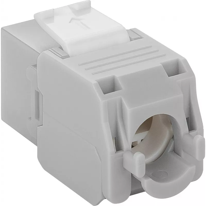 DS-IT Toma de red Keystone CAT6a UTP - sin herramientas - gris (DS-KC-UTP6A-TL-2)