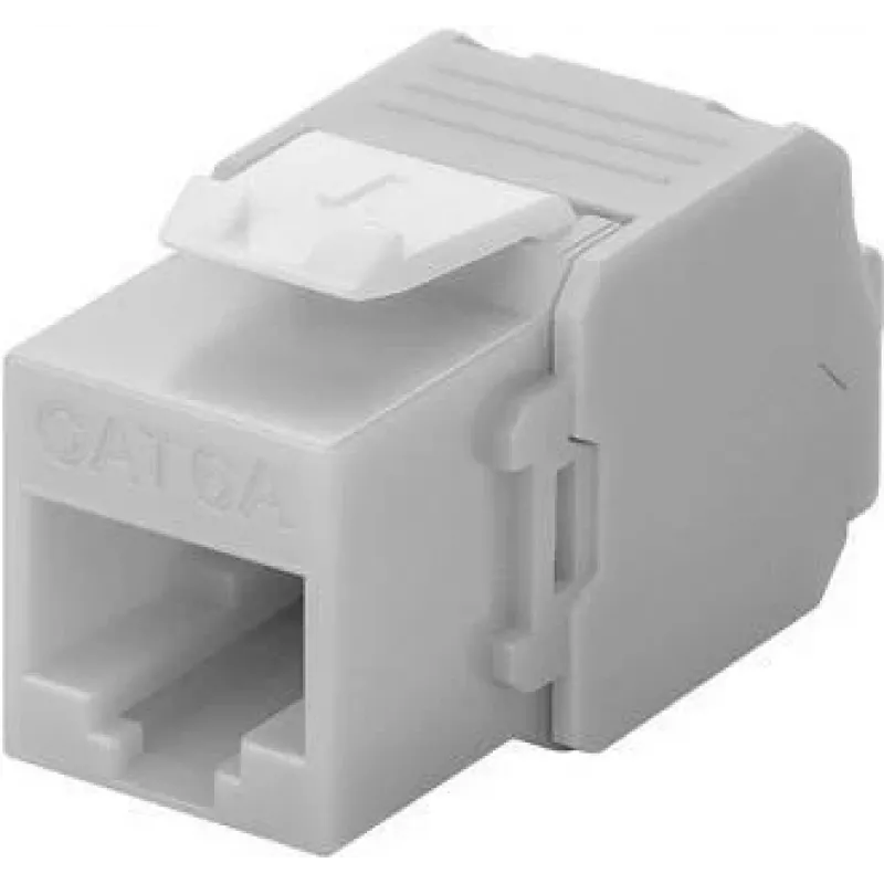 DS-IT Toma de red Keystone CAT6a UTP - sin herramientas - gris (DS-KC-UTP6A-TL-2)