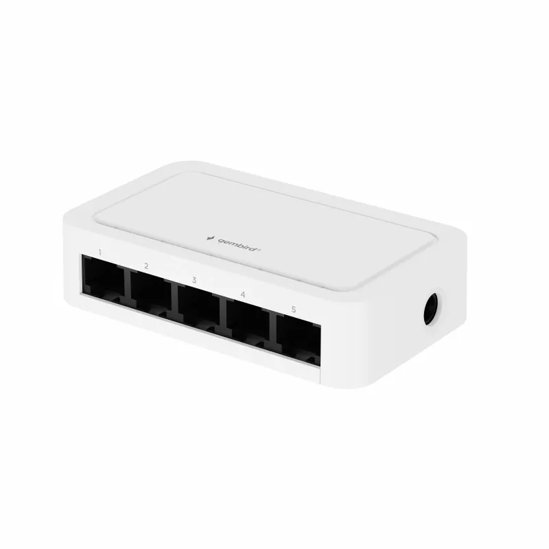 Gembird NSW-G5-02 Switch Gigabit Ethernet de 5 puertos - blanco