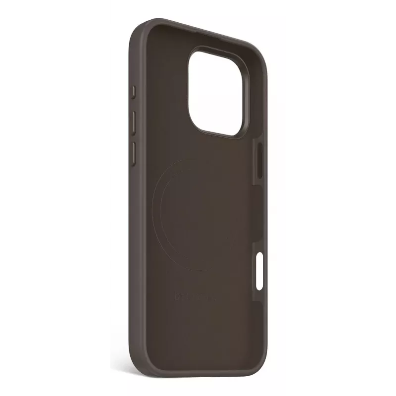 DECODED Funda de silicona antibacteriana para iPhone 16 Pro Max MagSafe negra