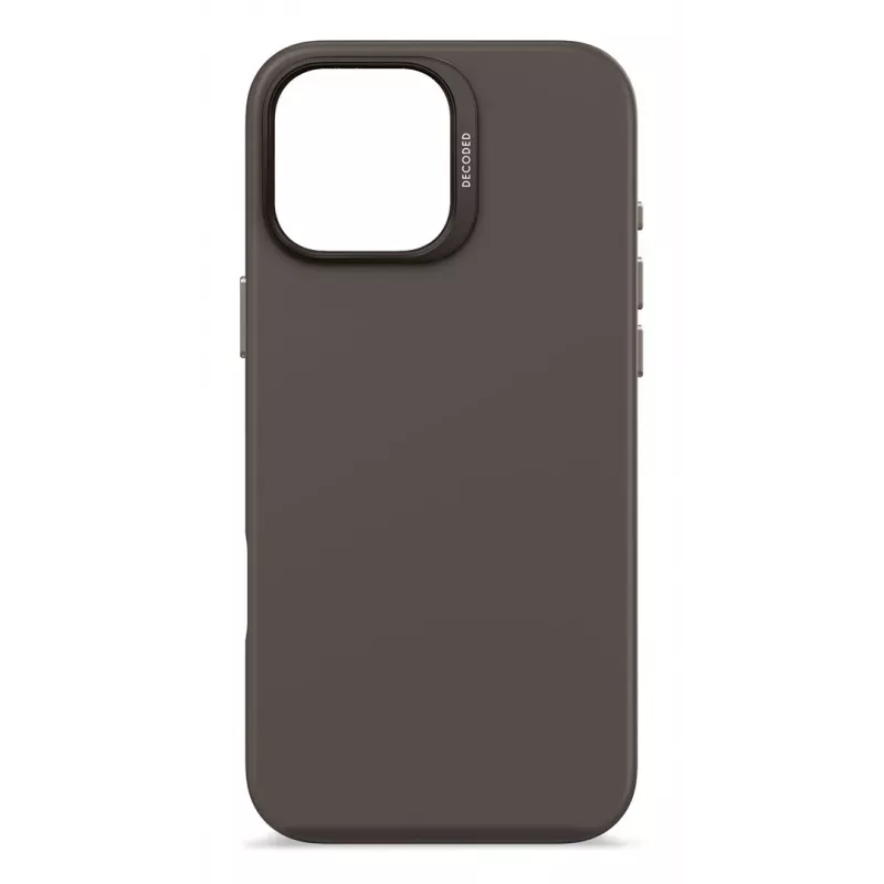 DECODED Funda de silicona antibacteriana para iPhone 16 Pro Max MagSafe negra