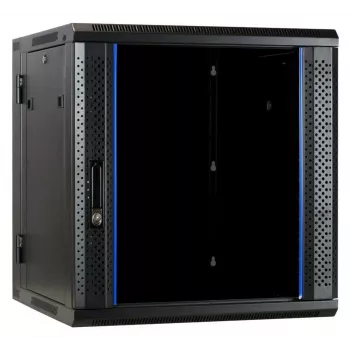 DSIT DS6612-DOUBLE Armario de servidor reversible de pared con puerta de cristal, 600 mm de ancho