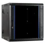 Armario de servidor reversible de montaje en pared DSIT DS6612-DOUBLE con puerta de cristal, 600 mm de ancho