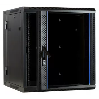 DSIT DS6612-DOUBLE Armario de servidor reversible de pared con puerta de cristal, 600 mm de ancho