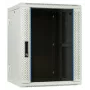 DSIT DS6615W-DOUBLE Armario de servidor reversible de pared 6U con puerta de vidrio templado, blanco (600x450x370 mm)