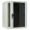 DSIT DS6615W-DOUBLE Armario de servidor reversible de pared 6U con puerta de vidrio templado, blanco (600x450x370 mm)
