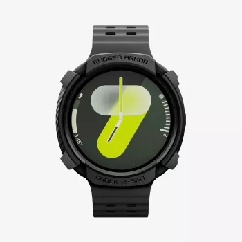 Funda Spigen Rugged Armor para Samsung Galaxy Watch 8 / 9 (44 mm), Matte Black ACS10006