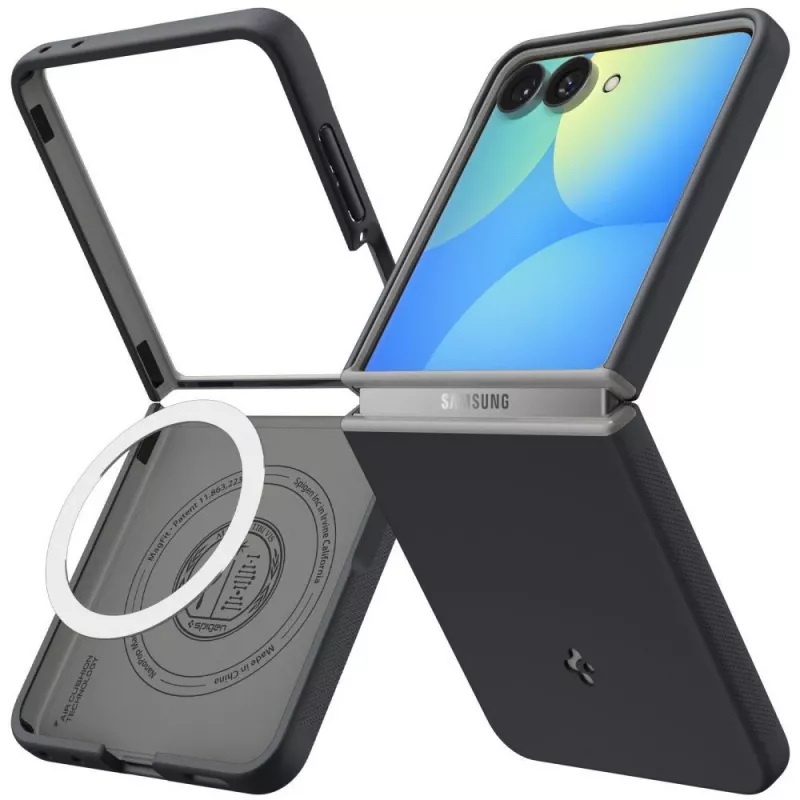 Funda SPIGEN Nano Pop MagSafe para Samsung Galaxy Z Flip8 - Black Sesame
