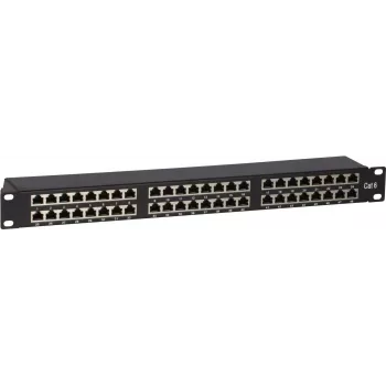 DS-IT Panel de parcheo blindado CAT6 FTP 48 puertos 19