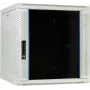 DSIT Armario de servidor de pared 12U con puerta de cristal, blanco, 600x600x635 mm