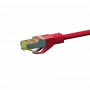 DSIT cable de red RJ45 S/FTP (PiMF) Cat.7 de parcheo, rojo, 0,25 m
