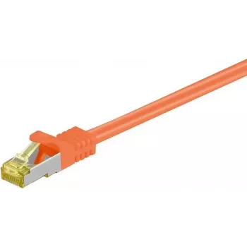 DSIT cable de parcheo de red Cat.7 S/FTP PiMF RJ45, naranja, 15 m