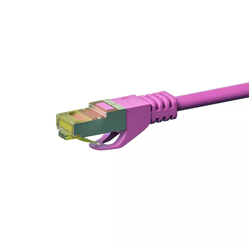 DSIT cable de red RJ45 S/FTP (PiMF) Cat.7, rosa, 50m (DC-79-500)