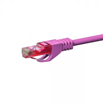 Cable de red DSIT CAT6, U/UTP, 50 metros, rosa, 100% cobre (DC-69-500)