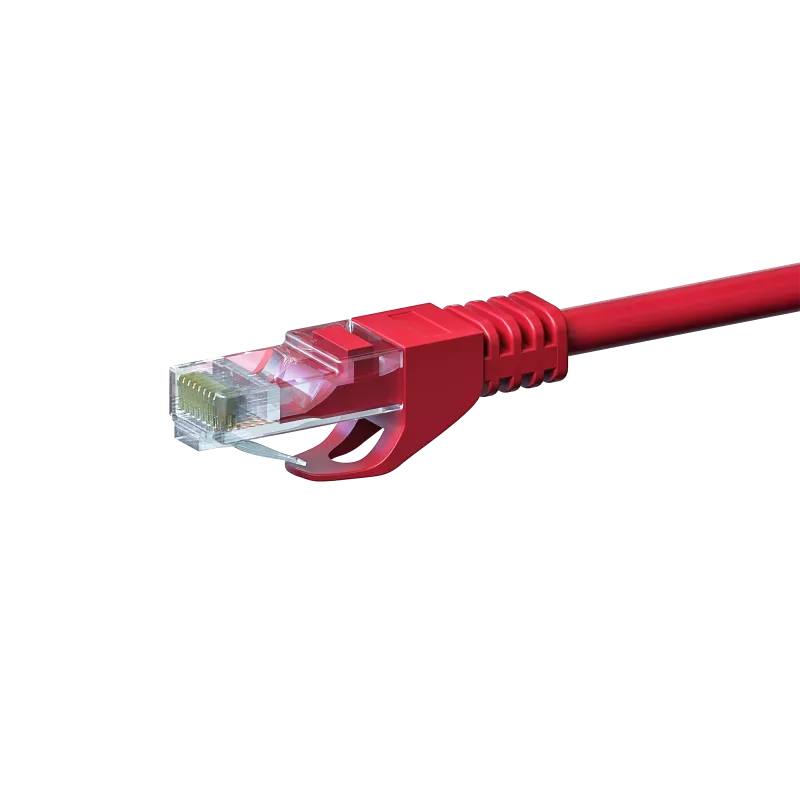 Cable de red DSIT DC-55-020 CAT5e U/UTP, 2 m, rojo, 100% cobre