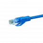 Cable de parcheo de red DSIT CAT5e U/UTP, 30 m, azul, 100% cobre, RJ45, Gigabit Ethernet
