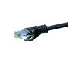 Cable de parcheo de red DSIT CAT 5e U/UTP, 0,25 m, negro, CCA, RJ45, Gigabit Ethernet