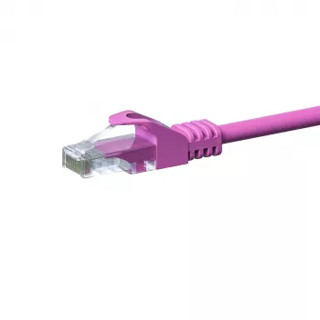 Cable de red DSIT CAT 5e U/UTP 15 m rosa CCA