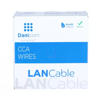 DSIT CAT6 S/FTP 50m rollo de cable gris CCA (DC-SFTP6CCA50S-GRY)