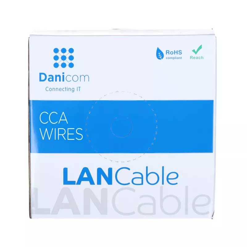 DSIT CAT6 S/FTP cable de red AWG 27/7 flexible 100 m gris CCA