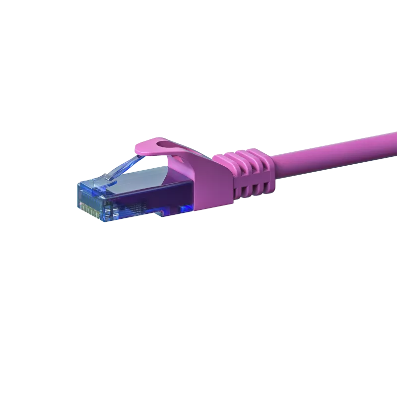DSIT UTP CAT6a rosa 100% cobre cable de red 0,25m DC-U6A9-002