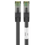 Cable de red DSIT RJ45 S/FTP PiMF CAT 8 negro 0,25m