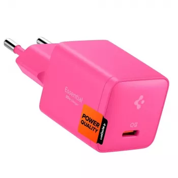 Cargador de red SPIGEN EE301EU-GAN Essential 1 puerto 30W rosa