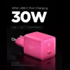 Cargador de red SPIGEN EE301EU-GAN Essential 1 puerto 30W rosa
