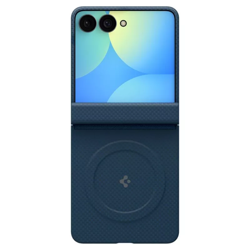 Funda MagSafe SPIGEN AirSkin Aramid para Samsung Galaxy Z Flip 8 - azul marino